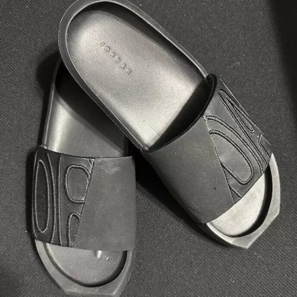 Nike Air Jordan NOLA Slide Sandals “Triple Black” Women's Size 6